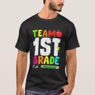 1. Klasse zurück zum Lehrer am ersten Tag der Schu T-Shirt
