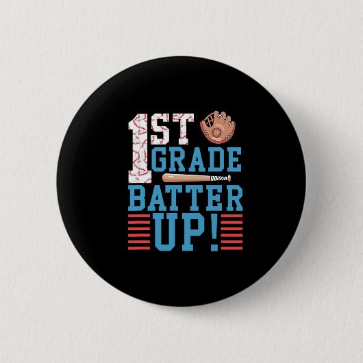 1. Klasse zurück zur Schule 1. Klasse bis Baseb Button (Vorderseite)