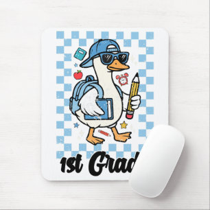 1. Klasse zurück zur Schule Junge Weihnachtsgose Mousepad