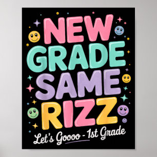 1. Klasse zurück zur Schule neue Klasse gleicher R Poster