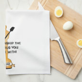 "#1 Kochen - Wir beten die Dinge, mit denen du koc Geschirrtuch (Viertel Falte)