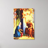 1 Könige 17 Gott sorgt für eine Witwe-Leinwand Leinwanddruck (Vorderseite)