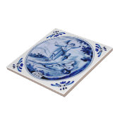 1: Könige:19 Engel Awakens Elijah Blue Delft Repro Fliese (Seite)