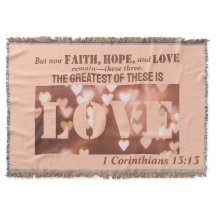 1 Korinthains 13:13 Liebe Keuchblanket