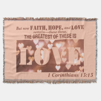 1 Korinthains 13:13 Liebe Keuchblanket Decke