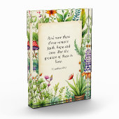 1 Korinthen 13:13 Christliches Bibelverse Fotoblock (Links)