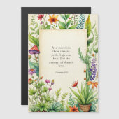 1 Korinthen 13:13 Christliches Bibelverse Magneteinladung (Vorne/Hinten)