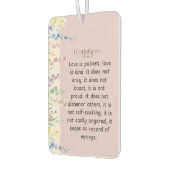 1 Korinthen 13:4-5 Bibelverse Bild Autolufterfrischer (Links)