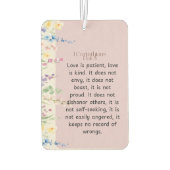 1 Korinthen 13:4-5 Bibelverse Bild Autolufterfrischer (Rückseite)