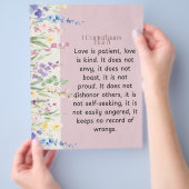 1 Korinthen 13:4-5 Bibelverse Bild Flyer (Hand)