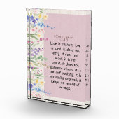 1 Korinthen 13:4-5 Bibelverse Bild Fotoblock (Rechts)