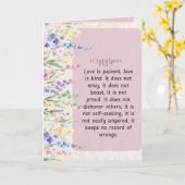 1 Korinthen 13:4-5 Bibelverse Bild Karte (Gelbe Blume)