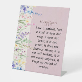 1 Korinthen 13:4-5 Bibelverse Bild Sockelschild