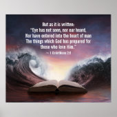 1 Korinthen 2:9 Das Auge hat weder gesehen noch ge Poster (Vorne)