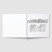1 Korinther 10:13 Bibelvers Brush Script Graph Gästebuch (Voll)