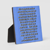 1 Korinther 10:13 Fotoplatte (Vorderseite)