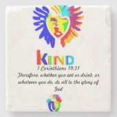 1 Korinther 10:31 LK Untersetzer - Sip with Purpos (Vorderseite)