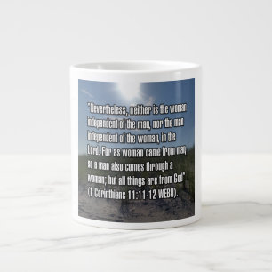 1 Korinther 11:11-12 WEBU-Tasse Jumbo-Tasse