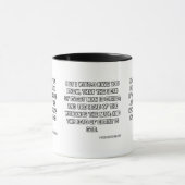 1 Korinther 11:3 KJV Bibelverse Zwei-Tone Tasse (Zentrum)