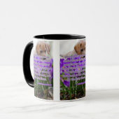 1 Korinther 12:3 KJV Bible Verse Pic Two-Tone Tasse (Vorderseite Links)