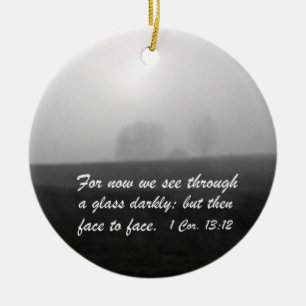 1 Korinther 13:12 Keramikornament