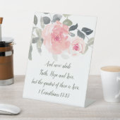 1 Korinther 13:13 Best ist Liebe Hochzeit Sockelschild (In SItu)