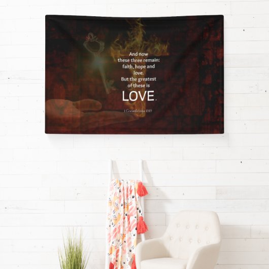 1 Korinther 13:13 Bibelverse Zitat über LIEBE Banner (InSitu)