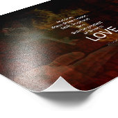 1 Korinther 13:13 Bibelverse Zitat über LIEBE Fotodruck (Ecke)