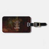 1 Korinther 13:13 Bibelverse Zitat über LIEBE Gepäckanhänger (Vorderseite horizontal)