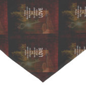 1 Korinther 13:13 Bibelverse Zitat über LIEBE Kurzer Tischläufer (Ecke)