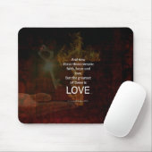 1 Korinther 13:13 Bibelverse Zitat über LIEBE Mousepad (Mit Mouse)
