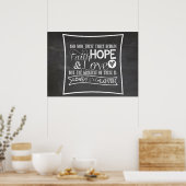 1 Korinther 13:13 - Faltschachtel-Poster Poster (Küche)