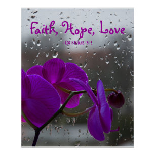 1 Korinther 13,13 Glaube Hoffnung Liebe Inspiriere Poster