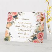 1 Korinther 13:13 Glaubensstiftige Liebe Bibel Big Karte (Gelbe Blume)