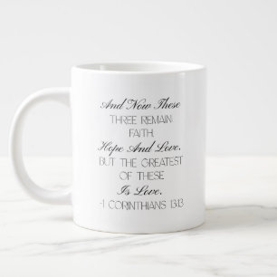 1. Korinther 13:13 Hoffnung Bibelvers Tasse