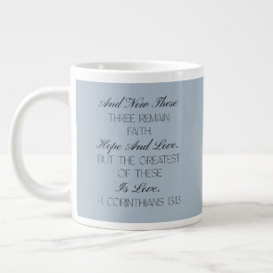 1. Korinther 13:13 Hoffnung Bibelvers Tasse