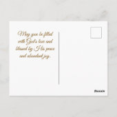 1 Korinther 13:13 Liebe Bibelverse der Hoffnung Gl Postkarte (Rückseite)