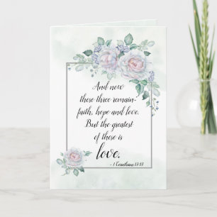 1 Korinther 13:13 Liebe der Glaubenshöhe, Bibelver Karte