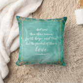 1 Korinther 13:13 Liebe der Glaubenshöhe, Bibelver Kissen (Decke)