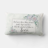 1 Korinther 13:13 Liebe der Glaubenshöhe, Bibelver Lendenkissen (Rückseite)