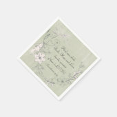 1 Korinther 13:13 Liebe der Hoffnung Glaube Serviette (Ecke)