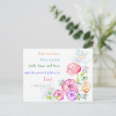 1 Korinther 13:13 Liebe ist die beste Postkarte (Stehend Vorderseite)