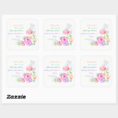 1 Korinther 13:13 Liebe ist die beste Quadratischer Aufkleber (Blatt)