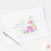 1 Korinther 13:13 Liebe ist die beste Quadratischer Aufkleber (Umschlag)