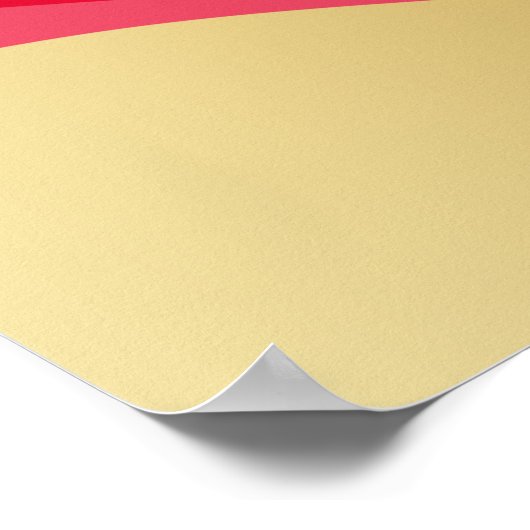 1 Korinther 13:13, Liebe, Wall Art, Red & Gold Poster (Ecke)