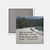 1 Korinther 13:13 Magnet (Vorderseite/Rückseite)