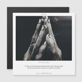 1 Korinther 13:3 LIEBE SCRIPIX Magnetkarte Magneteinladung