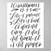 1 Korinther 13:4 (1 von 3) Poster (Vorne)