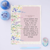 1 Korinther 13:4-5 Wasserfarben-Design Flyer (Einzeln)