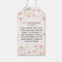 1 Korinther 13:4-5 Wasserfarben-Design